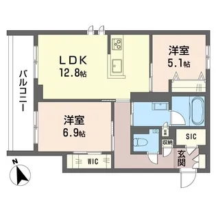 ヴェールマラン湘南台【2階】の間取り