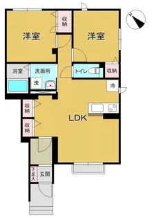 メゾン・ポプラII【1階】の間取り