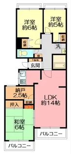 クリオ鎌倉笛田【2階】の間取り