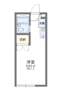 レオパレスアムールII【1階】の間取り