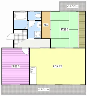 フローラル初生【2階】の間取り
