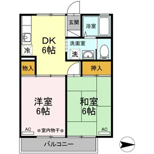 ルードルフィアタウンズA棟【1階】の間取り