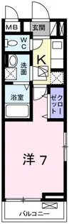 フリーデハクロ【1階】の間取り