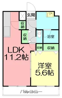 フローレンス【1階】の間取り