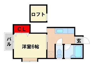 ロミネント二日市【2階】の間取り