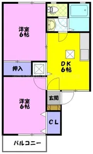 パークサイドビラ【1階】の間取り