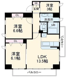 フォンテオット【2階】の間取り