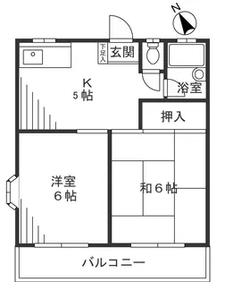 ルミネコーポラス久末【2階】の間取り