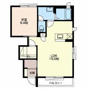 フォレストタウン【1階】の間取り