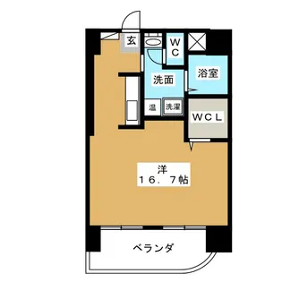 ラフィーネ泉【5階】の間取り