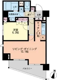 エスティメゾン赤羽【13階】の間取り