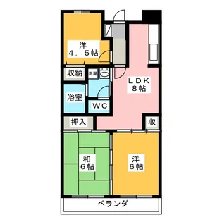 フレンドリー春大路【1階】の間取り