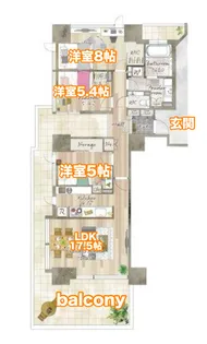 シティータワー前橋千代田町【2階】の間取り