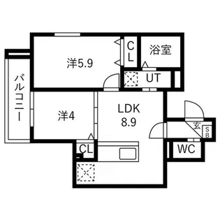 ルアナテラス38【2階】の間取り