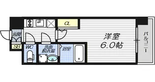 ファステート大阪ヒョードル【6階】の間取り