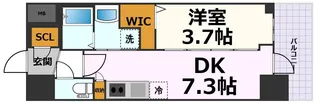 エステムコート名古屋 TWIN EAST【5階】の間取り
