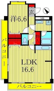 ウイングコート【3階】の間取り