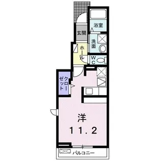 リバーサイド・II A【1階】の間取り