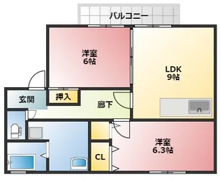 エスポワール【2階】の間取り