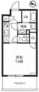 PEAKS神田【13階】の間取り