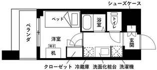 【食事付】レジディア仙台支倉【12階】の間取り