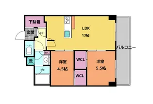 ラヴィーナ大和西大寺【7階】の間取り