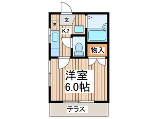 グレ-ス東林【1階】の間取り