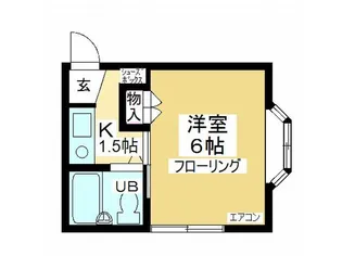 グリーンハイツ狭山台【2階】の間取り