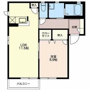 サニーコート A【2階】の間取り
