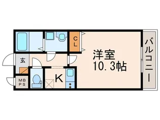 ウインズコート高槻南【2階】の間取り