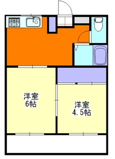 明神コーポ【2階】の間取り