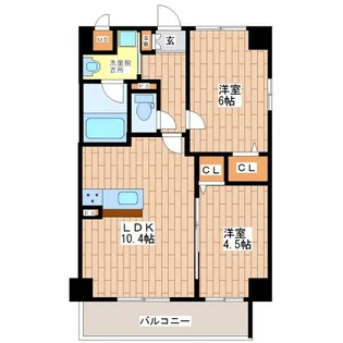 ロンド・エーデルワイス【4階】の間取り