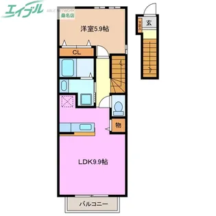 エムアイタウン【2階】の間取り