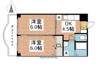クレスト【2階】の間取り