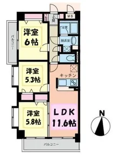 IDEAL・VILLA(アイディール・ヴィラ)【5階】の間取り