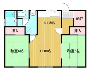 松谷ハイツ【2階】の間取り