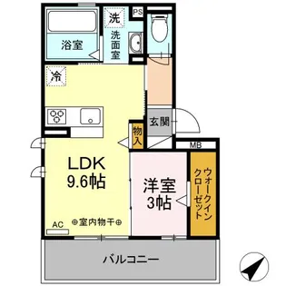 Famille Heimrose(ファミールハイムロゼ)【1階】の間取り