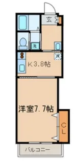 カサブランカN【2階】の間取り