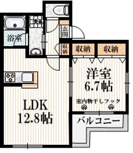 クエスタ荻窪【2階】の間取り