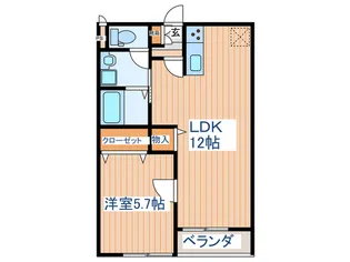 Perla銀杏町【2階】の間取り