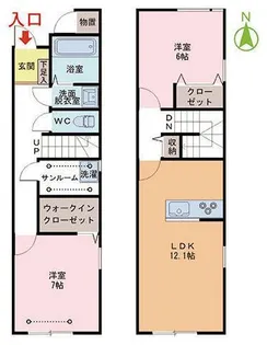 Villa Omiya【1階】の間取り