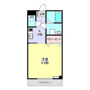 コンフォールサキ【3階】の間取り