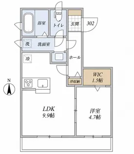 メラン・テグラ【3階】の間取り