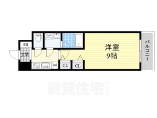 セイル淀屋橋【8階】の間取り