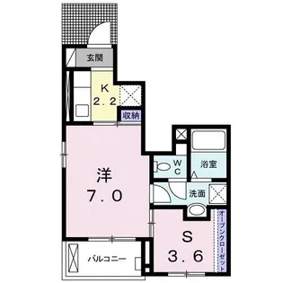 Schone2(シェーネ2)【1階】の間取り