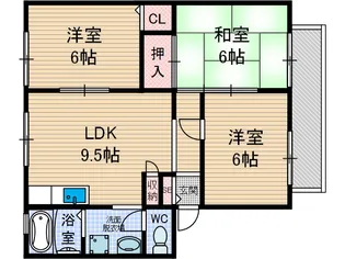 新屋ハイム【2階】の間取り