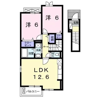 フロンティア【2階】の間取り