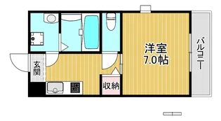 シャルム千林2番館【3階】の間取り