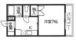 フレグランス翼【1階】の間取り