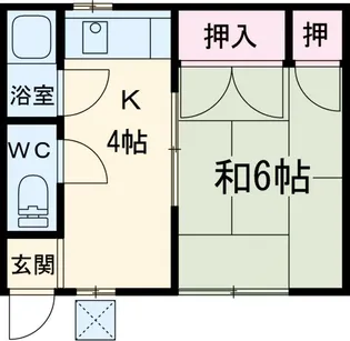 コーポ谷口【1階】の間取り